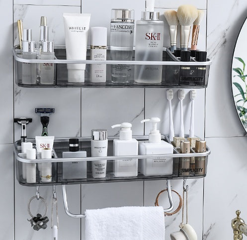 Bathroom Shelf With Towel Bar