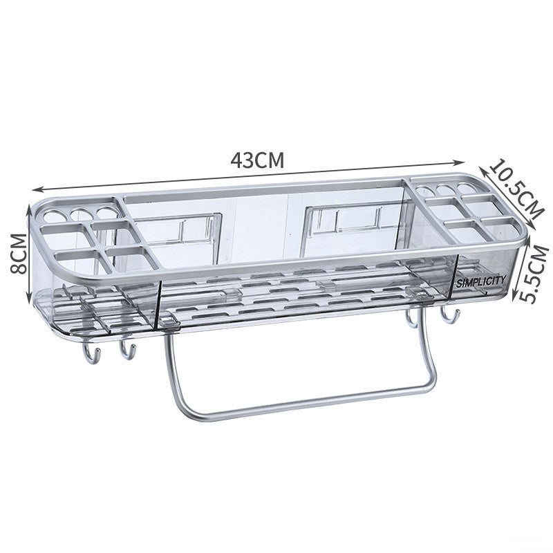 Bathroom Shelf With Towel Bar