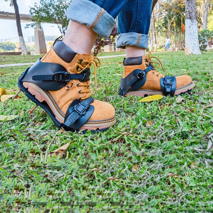 Leather Garden Tools Aerating Shoes