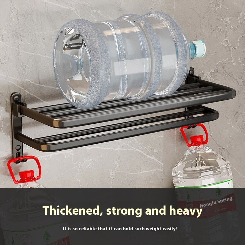 Towel Rack Black Bathroom