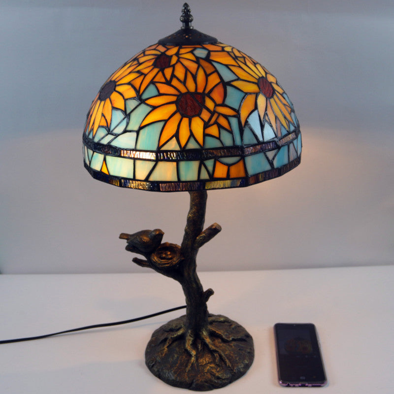 Circular Leaf Study Light Fixture