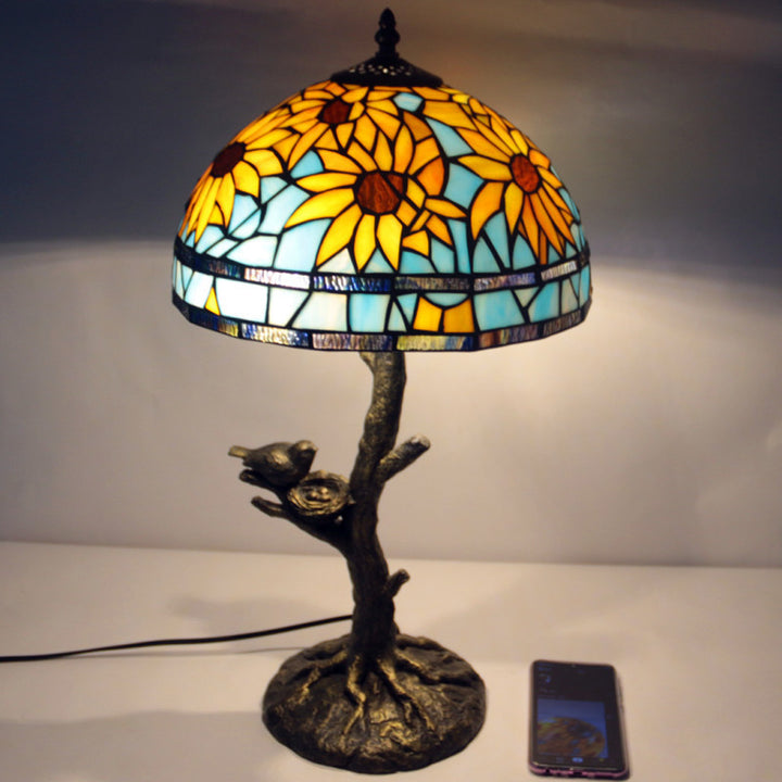 Circular Leaf Study Light Fixture