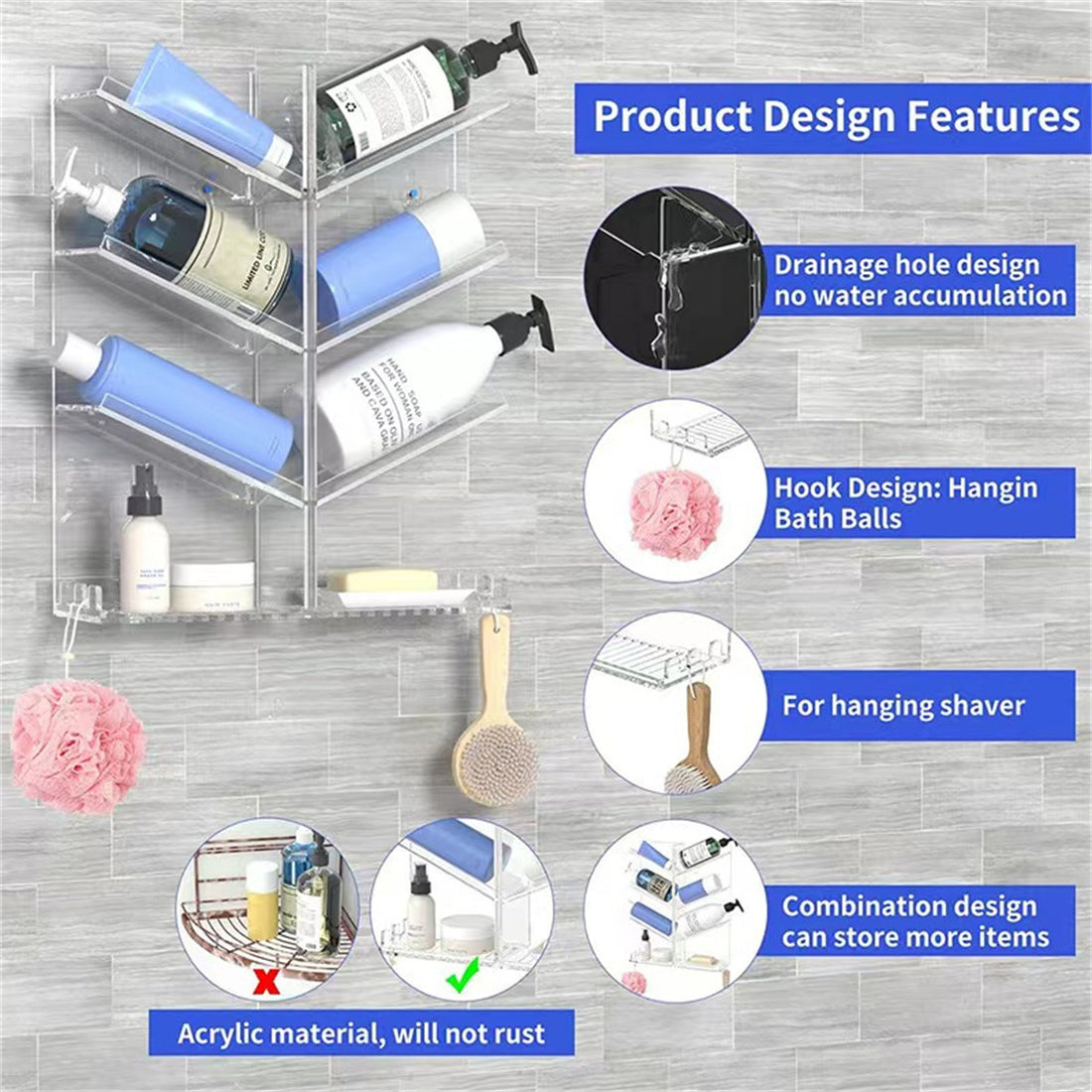 Perfume Storage Bathroom Storage Rack